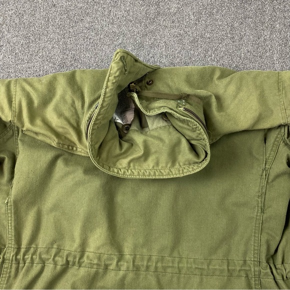 Vintage Military Coat Cold Weather Field Green Regular Fit Jacket Men’s Size L - Picture 13 of 16